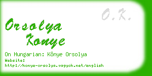 orsolya konye business card